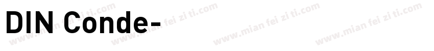 DIN Conde字体转换